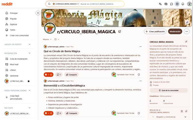 Captura de pantalla del CIM