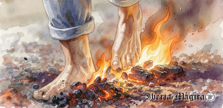 Paso del Fuego de San Pedro Manrique - cabecera artículo en Iberia Mágica