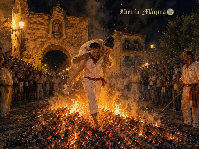 Paso del Fuego de San Pedro Manrique - imagen artículo en Iberia Mágica