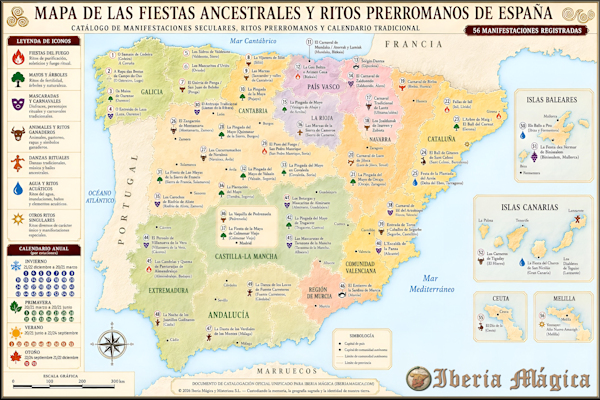 Icono para acceso mapa gráfico Fiestas Ancestrales de Iberia Mágica